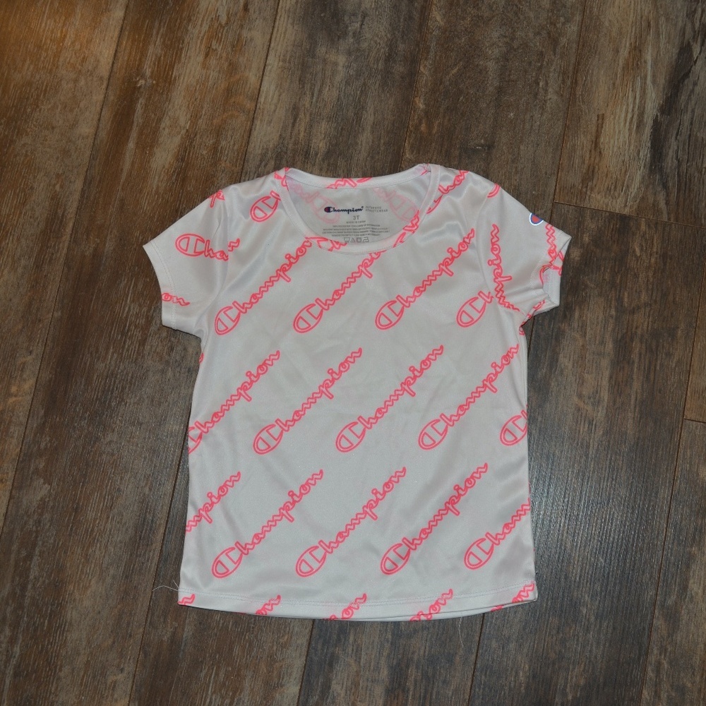 Champion 3T White Shirt w/Champion Design - Picture 2 of 2